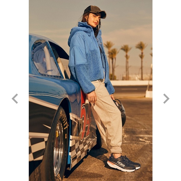 Free People Jackets & Blazers - NWT Free People Blue Adventure Awaits Fleece Puff Zip Up Jacket S